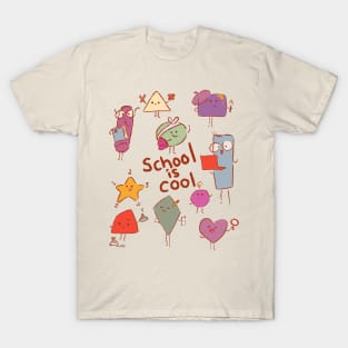 Kawaii shapes school is cool T-Shirt